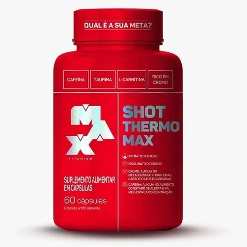 Suplemento en cápsula Max Titanium  Suplementos & Vitaminas Shot Thermo Max termogénico en pote de 60g 60 un