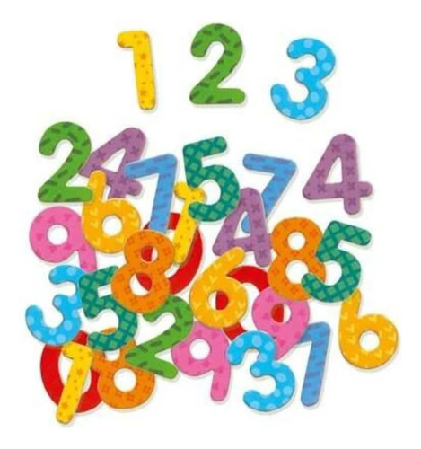 Letras O Numeros Magneticos 38 Piezas - Djeco - 