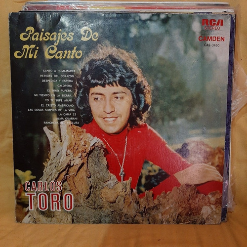 Vinilo Carlos Toro Paisajes De Mi Canto F3