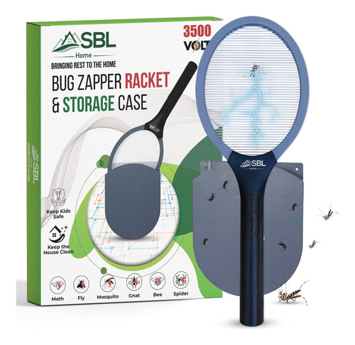 Sbl Home Fly Swatter Raqueta De Matamoscas Eléctrica, Matamo