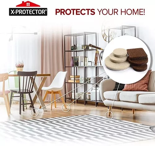 X-PROTECTOR 16 almohadillas antideslizantes para muebles de alta calidad de  2 pulgadas ¡Las mejores almohadillas autoadhesivas de goma para fijar en