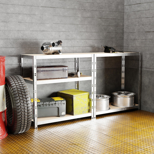 Anaquel Metálico 5 Niveles 90x40x180 Cm Organizador Uso Rudo Color Gris