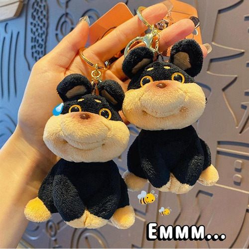 Llavero Con Forma De Perro De Peluche, Colgante Para Bolso,