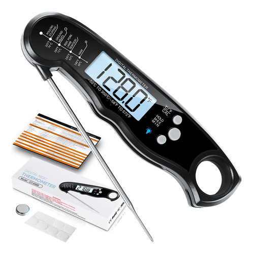 Instant Read Meat Thermometer For Grill And Cooking, Fast Ab