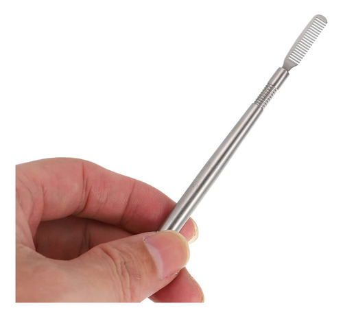 Espátula Isolador Cilios Lash Lifting Com Pente Profissional Cor Prata
