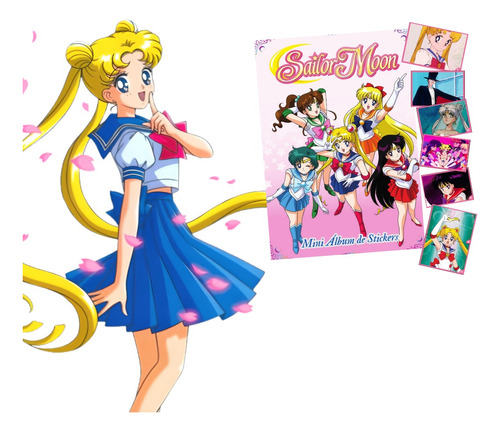 Mini Álbum Sailor Moon + Todas Sus Láminas A Pegar