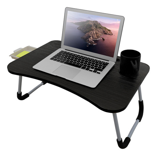 Mesa Para Cama Para Laptop De Servicio Plegable Redlemon Color Negro