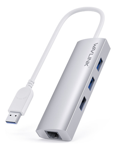 Hub Wavlink Usb 3.0 De 3 Puertos Con Adaptador Gigabit Ether