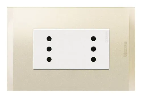 comprar Enchufe Hembra Embutida Dúplex 10a Nobile Blanco Perla