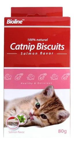 Snack Galletas De Catnip Y Salmon Bioline