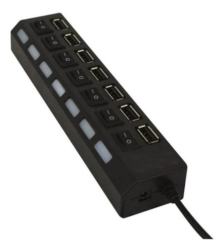 Hub Usb 2.0 7 Puertos Luz Indicador Tecnolab / Tecnocenter