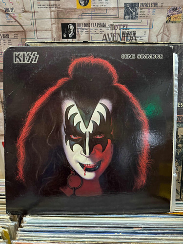 Kiss Gene Simmons  Solista Vinilo Con Póster E Insert Vg ++