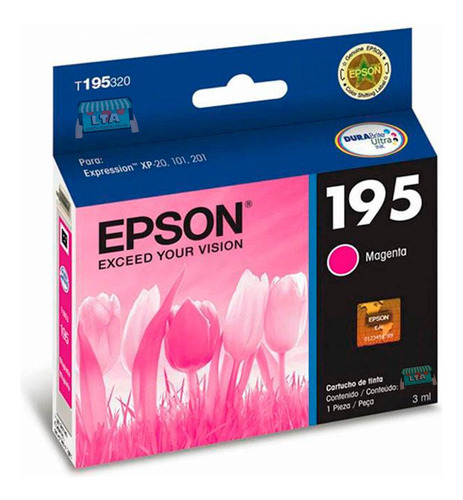 Cartucho Tinta Magenta Original Para Impresora Epson Xp-211