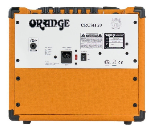 Imagem 6 de 9 de Amplificador Orange Crush 20 Combo Para Guitarra 20w