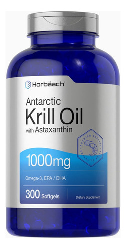 Krill Oil Astaxantina 1000 Mg 300 Cápsulas 