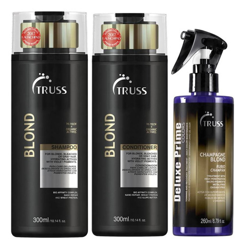 Kit Truss | Blond | Shampoo, Acond Y Deluxe Prime Champagne