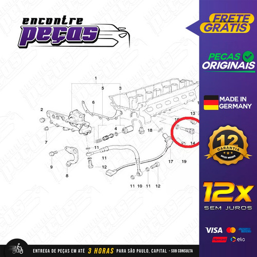 Sensor Temperatura Água Bmw Z3 1.9 Roadster 1996-1999