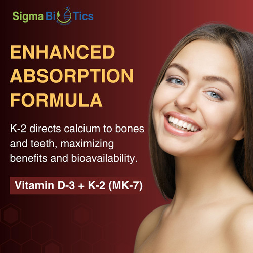 Sigmabiotics Vitamina D3 2000 Ui K2 75mcg 90 Tabletas