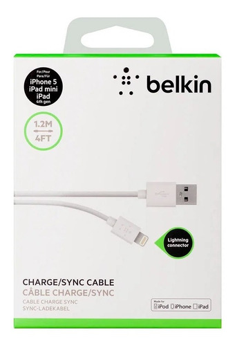Imagen 2 de 4 de Cable Belkin Usb A Micro-usb Antienredos 1.2m Original