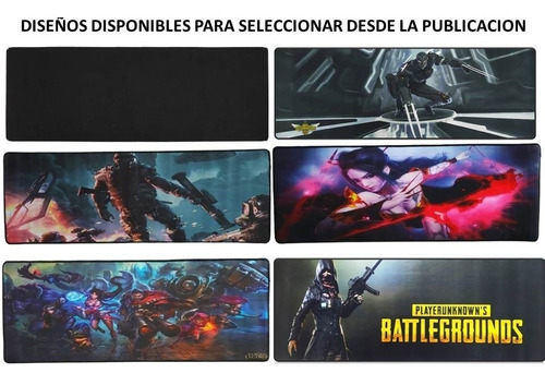 Imagen 2 de 3 de Pad Mouse Gamer Diferentes Motivos @gs