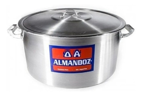 Cacerola Gastronómica N°45 36 Lts Aluminio Puro Almandoz