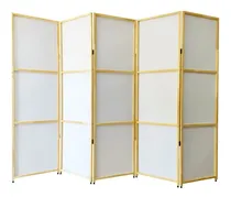 Comprar Biombo Plegable Separador Ambiente Sanitaria Divisor 5 Hojas