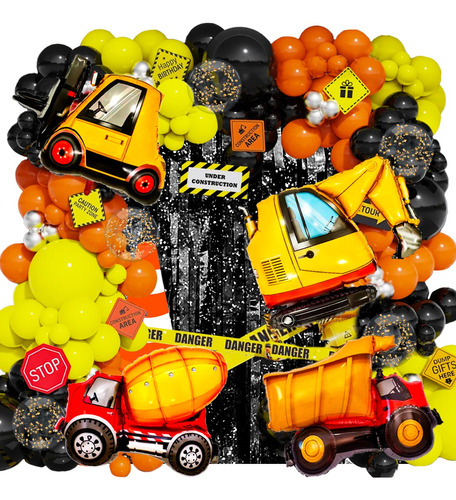 50 Art Globos Construccion Vehiculos Transportes Grua Clark