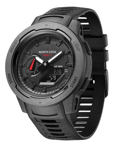 Reloj North Edge Mars 3, Fibra De Carbono, 50m, Hombre