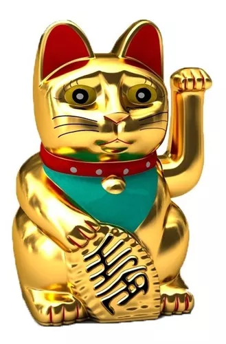  UNBOSTEN Gato de la fortuna de 15 pulgadas, Maneki