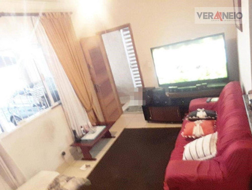 Casa Com 3 Dormitórios À Venda Por R$ 400.000,00 - Tupi - Praia Grande/sp - Ca0474