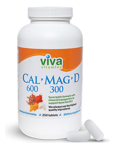 Viva Vitamins Calmagd - Suplemento De Calcio Y Magnesio Vita