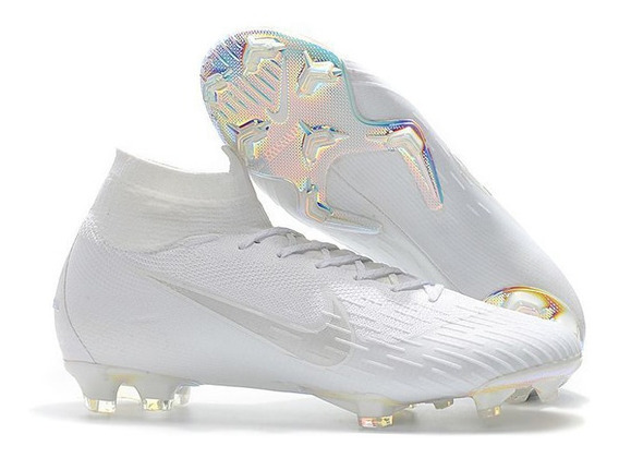 Botines Nike Blancos Mercurial - Botines de Fútbol en Mercado Libre  Argentina