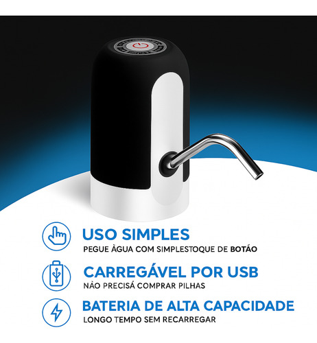 Bebedouro Bomba Água Usb Portátil Com Filtro 30l Prático