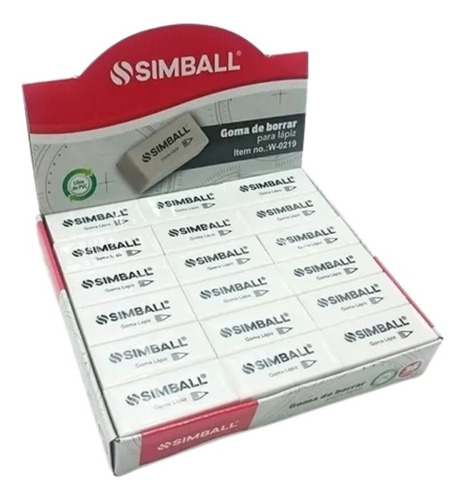 Goma De Borrar Lapiz Simball Caja X 36 Unidades