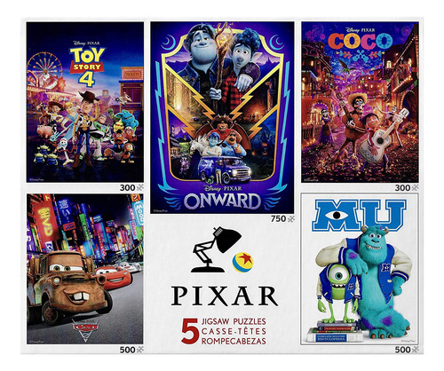 Ceaco - Juego De Rompecabezas 5 En 1 De Disney/pixar - Coco,