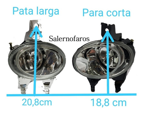 Imagen 18 de 18 de Faro Auxiliar Pata Corta Peugeot 206 1999 Al 2003