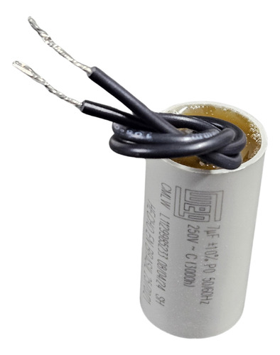 Capacitor Permanente 7uf - 250v Com 2 Fios Original Weg