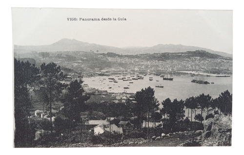 España Vigo Panorama Desde La Guia Postal Hauser Y Menet