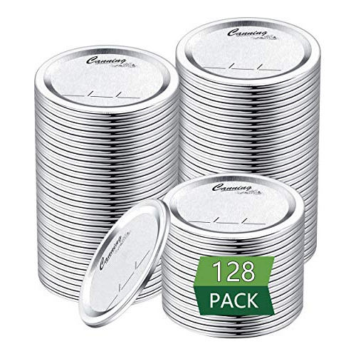 72pcs Canning Lids With Rings Regular Mouth, For L9v8s