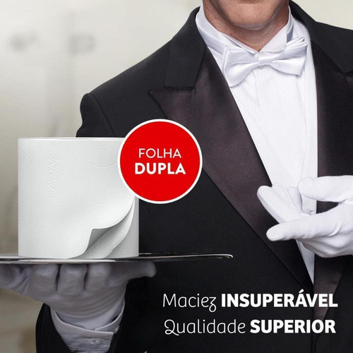Papel Higiênico Toque Da Seda Dermacare 16 Unidades 30m Neve