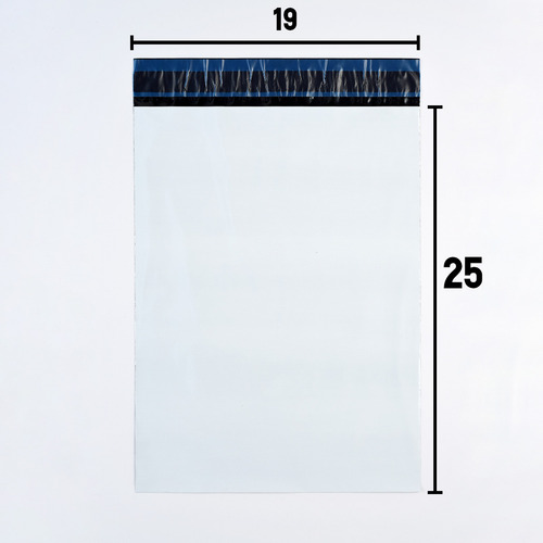 Saco Plastico Envio Branco 19x25 Envelope Com Lacre 200 Un