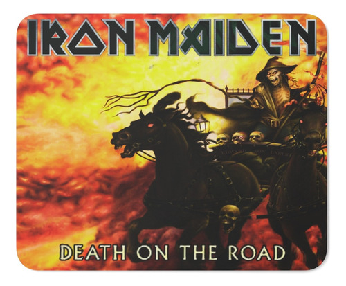 Rnm-0466 Mouse Pad Iron Maiden Death On The Road (21x17 Cms)