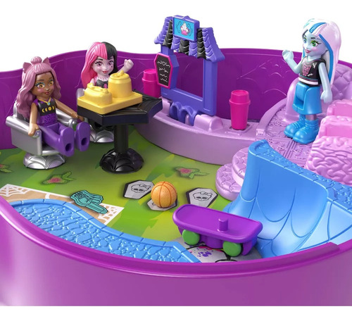 Polly Pocket - Monster High 3 Micro Bonecas E 10 Acessórios