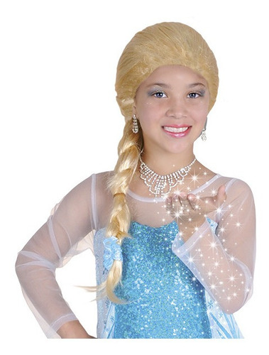 Peluca De La Princesa Elsa De Hielo Para Disfraces