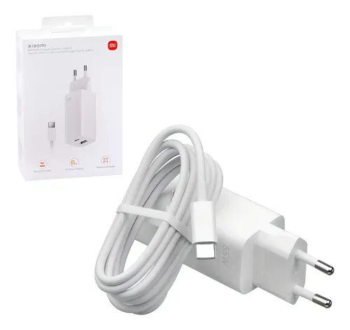 Os 10 Melhores Carregadores para Celular em 2026 Fonte Xiaomi Gan Charger 65w Bivolt + Cabo Usb-c Ad652geu Cor Bra...