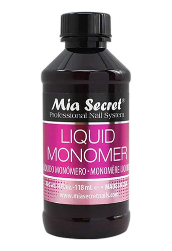 Monómero Líquido Uñas Acrilicas Mia Secret 118ml