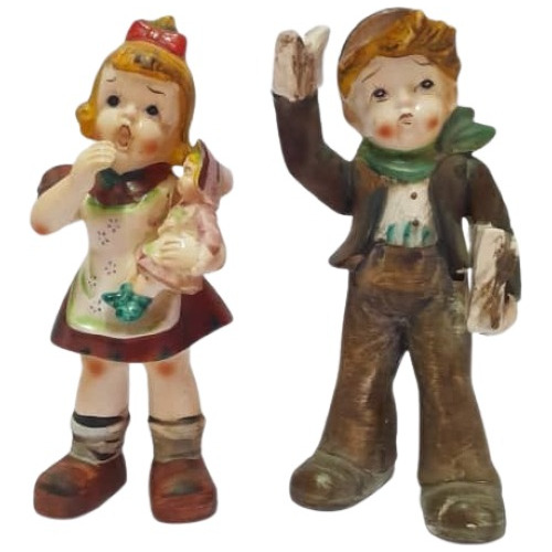 Figuras En Ceramica De Niños - Coleccion - Vintange