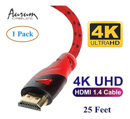 Serie Aurum Ultra - Cable Hdmi De Alta Velocidad (25 Pies) C