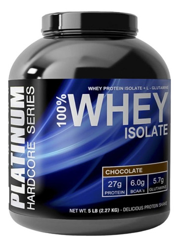 100% Whey Protein Isolate Platinum 5lb 2,27kg Charrua Store