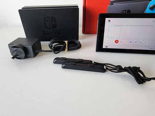 Imagen 3 de 8 de Nintendo Switch Color Rojo Neón Azul Neón Caja Completa